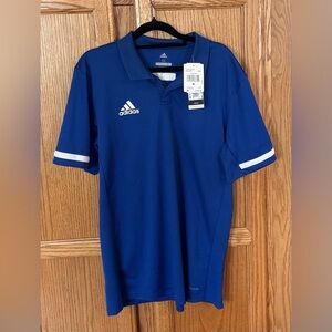 Adidas Climacool Blue Performance Polo Shirt Men’s Medium NWT